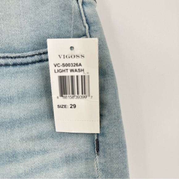 VIGOSS Marley Mid Rise Short Light Wash Stitch Fix Cut Off Jean Shorts S… - Picture 3 of 12